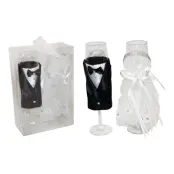 Bröllopsglas Mr&Mrs - 2-pack