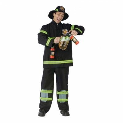 Brandman med Brandsläckare Maskeraddräkt