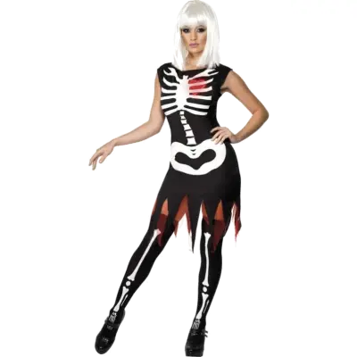 Bright Bones Glow in the Dark Costume M