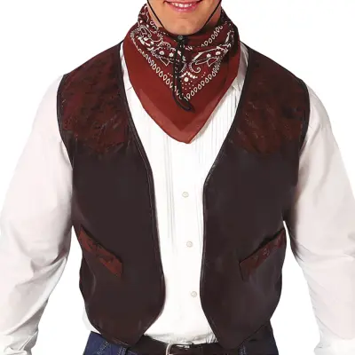 Brun Cowboyväst - One size