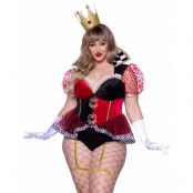 Burning Hot Royal Queen - Queen of Hearts Inspirerad kostym för kvinnor - Plus Sizes