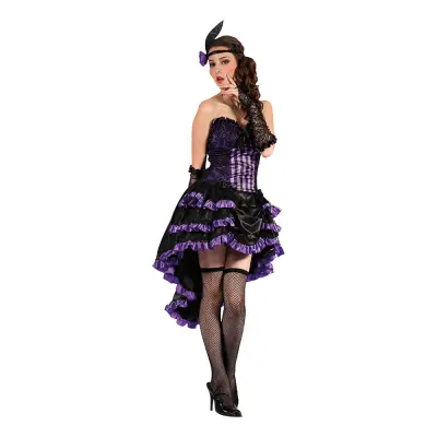 Can-Can Lila Maskeraddräkt - One size