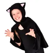 Cape för Barn Svart Katt