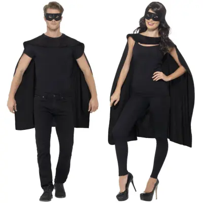 Cape&Ögonmask Svart - Onesize