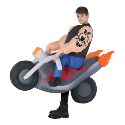 Carry Me Åkande Motorcykel Barn Maskeraddräkt - One size