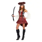 Castaway Pirat Maskeraddräkt - X-Large