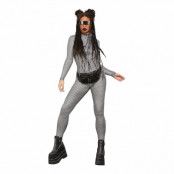 Catsuit Disco Holografisk Maskeraddräkt - Small