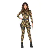 Catsuit Militär Maskeraddräkt - Medium