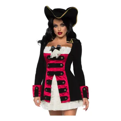 Charmig Piratkapten Dam Maskeraddräkt - Medium