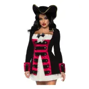 Charmig Piratkapten Dam Maskeraddräkt - Small