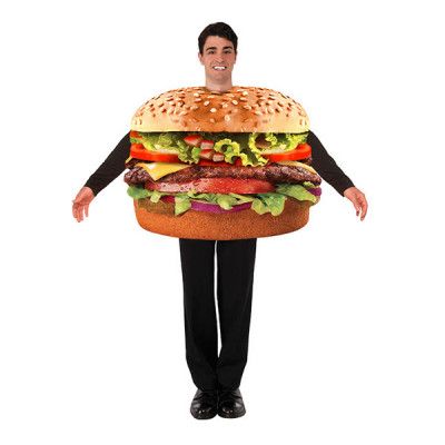 Cheeseburgare Maskeraddräkt - One size