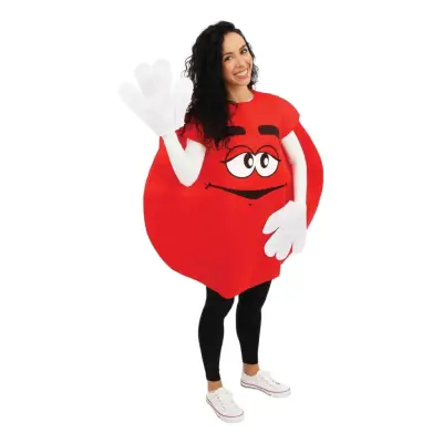 Chokladlins Röd Maskeraddräkt - One size