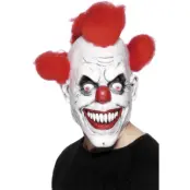 Clown Mask Röd&Vit