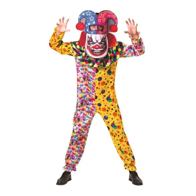 Clown med Stort Huvud Maskeraddräkt - One size