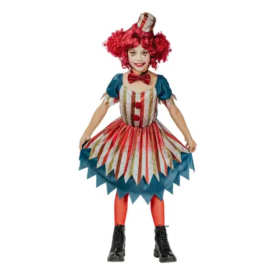 Clown Vintage Klänning Barn Maskeraddräkt - XX-Large