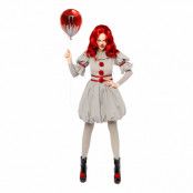 Clownen IT Dam Maskeraddräkt - Small