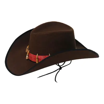 Cowboyhatt med Krokodiltänder - One size
