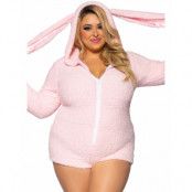 Cuddle Bunny - Mjuk bodysuit med huva - Plus Sizes