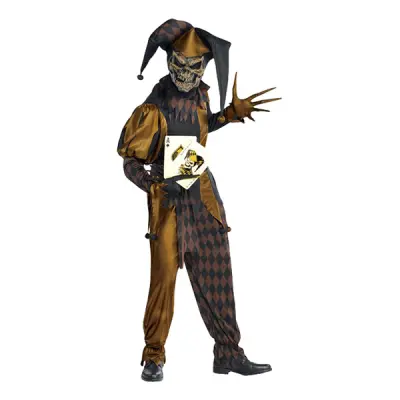 Dödskalle Gycklare Maskeraddräkt - One size
