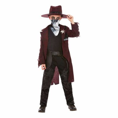 Dödskalle Sheriff Barn Maskeraddräkt - Medium