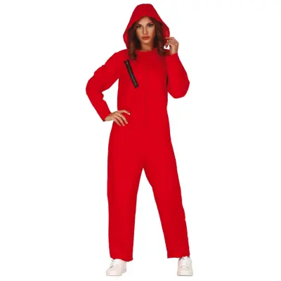 Dömd Fånge/Bankrånare Maskeraddräkt Dam M