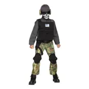 Döskalle Krigare Barn Maskeraddräkt - Large