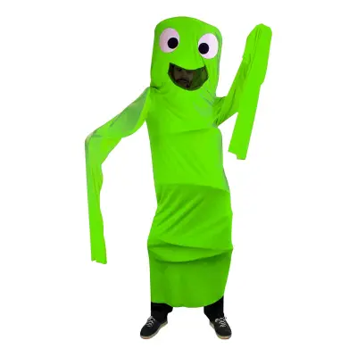 Dancing Air Man Grön Maskeraddräkt - One size