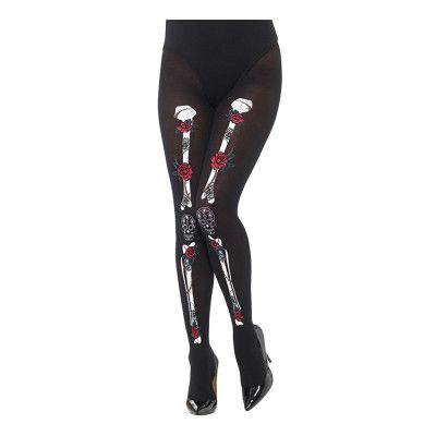 Day of the Dead Strumpbyxor Svarta - One size