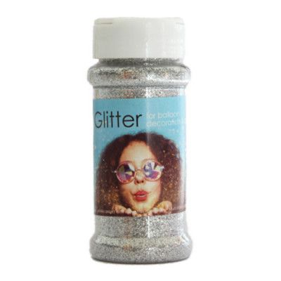 Dekorationsglitter på Burk - Silver
