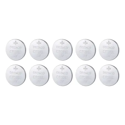 Deltaco Ultimate Alkaline Batterier - 10-pack CR2032
