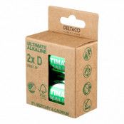 Deltaco Ultimate Alkaline Batterier - 2-pack LR20