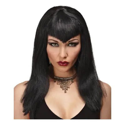 Demonia Svart Peruk - One size