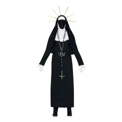 Demonisk Nunna Maskeraddräkt - Large