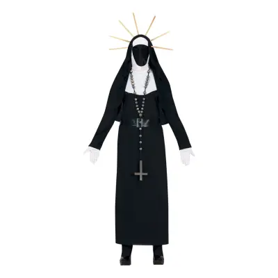 Demonisk Nunna Maskeraddräkt - Medium
