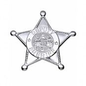 Deputy Sheriff Stjärna i Silver - Maskeradtillbehör