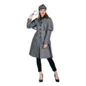 Detektiv Dam Maskeraddräkt - X-Large