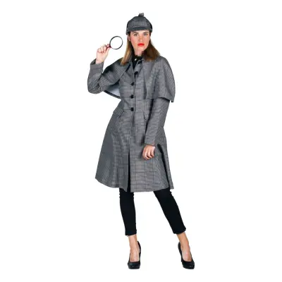 Detektiv Dam Maskeraddräkt - X-Small