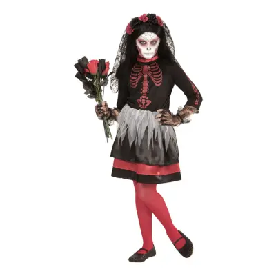 Dia De Los Muertos Brud Barn Maskeraddräkt - Small