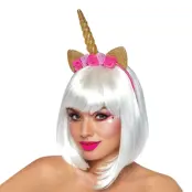 Diadem Enhörning Guld Deluxe