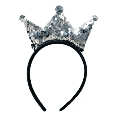Diadem Krona med Paljetter - One size