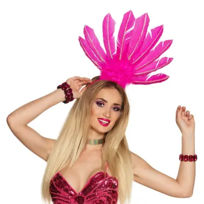 Diadem Samba Neonrosa - One size