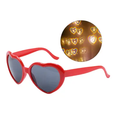 Diffraktionsglasögon Hjärtan