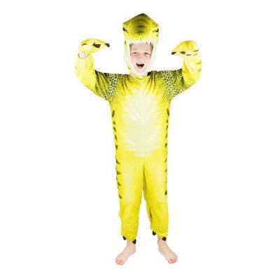 Dinosaurie Gul Barn Maskeraddräkt - One size