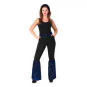 Disco Glitter Blå Maskeraddräkt - One size