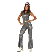 Disco Jumpsuit Maskeraddräkt - Small