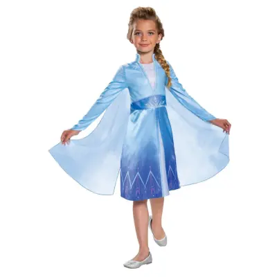 Disney Frozen Elsa Klänning : Model - M 7-8 år -  -  Leksaksaffären