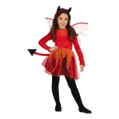 Djävul Klänning Barn Maskeraddräkt - Medium