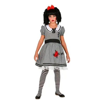 Docka Halloween Barn Maskeraddräkt - Medium