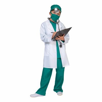 Doktorsrock Vit Barn Maskeraddräkt - Large