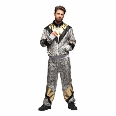 Dollar Dude Tracksuit Maskeraddräkt - Small